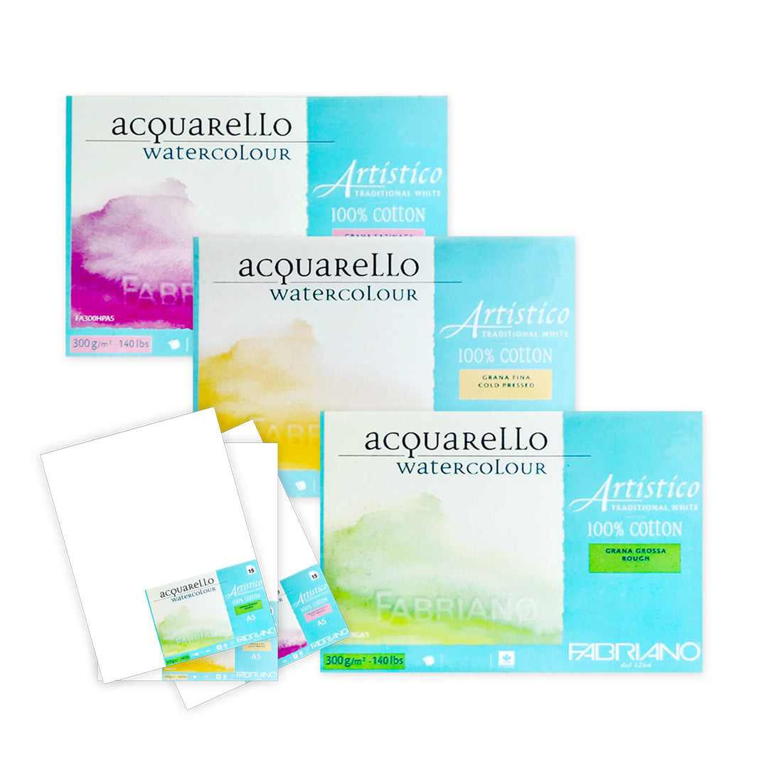 Fabriano Artistico Traditional White Watercolour Block - Retail Maharaj