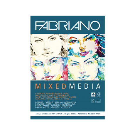 Fabriano Mixed Media Pad 160 GSM – A4 & A3 - Retail Maharaj