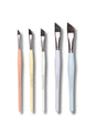 Retail Maharaj Angular Brush Set of 5 Kolinsky Synthetic Candy Handle - Retail Maharaj