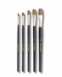 Retail Maharaj Flat Brush Set of 5 Velour Mix Media - Retail Maharaj