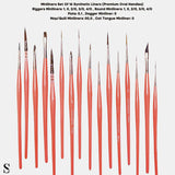 Stationerie Flamingo Pink Mini Liners Brush Set of 16 - Retail Maharaj
