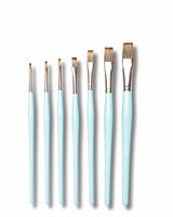 Retail Maharaj Flat Brush Set of 7 SH Mangosta - Retail Maharaj