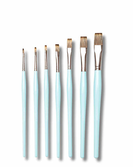 Retail Maharaj Flat Brush Set of 7 SH Mangosta - Retail Maharaj