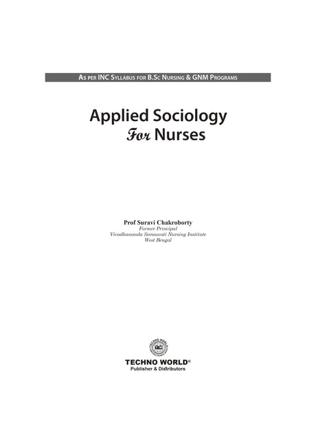 Applied Sociology For Nurses (English version) - Retail Maharaj
