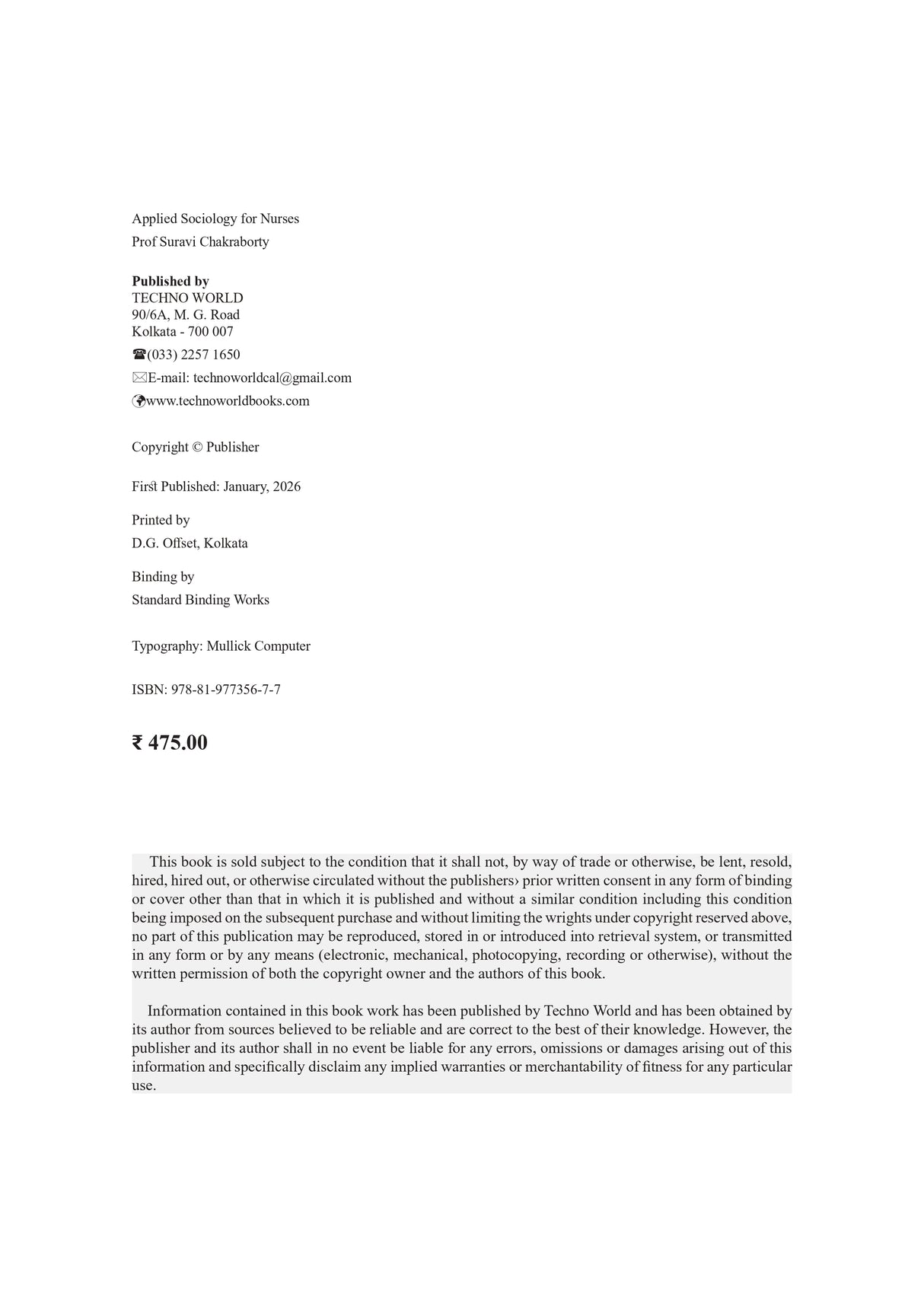 Applied Sociology For Nurses (English version) - Retail Maharaj