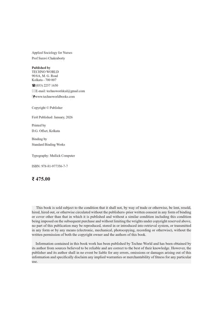 Applied Sociology For Nurses (English version) - Retail Maharaj