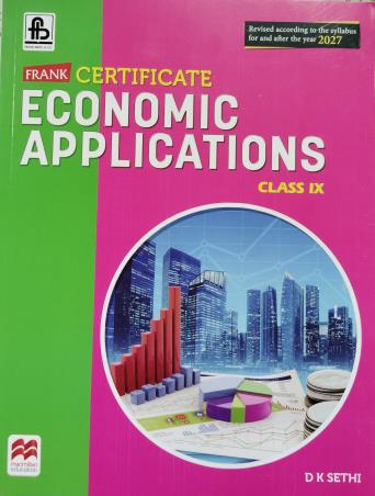 Frank Certificate Economics Applications For ICSE Class 9 - Retail Maharaj