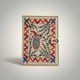 Handmade Jute File Folder with Madhubani Art | Eco-friendly Mithila Painting Document Holder - Retail Maharaj