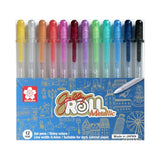 Sakura Gelly Roll Metallic Gel Pens Set of 12 Colors - Retail Maharaj