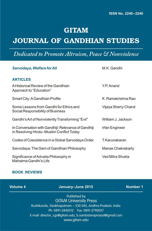Gitam Journal of Gandhian Studies (Vol. 4 No. 1) - Retail Maharaj