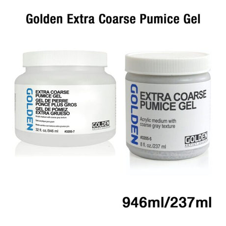 Golden Extra Coarse Pumice Gel Acrylic Texture Medium for Heavy Surface Effects - Retail Maharaj