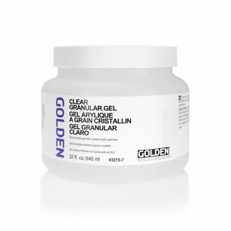 Golden Clear Granular Acrylic Gel Medium for Textured Effects - Retail Maharaj