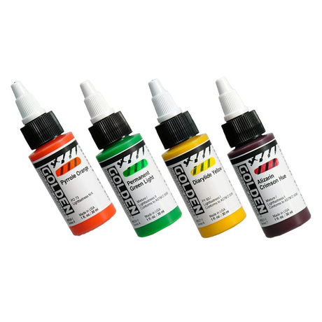 Golden High Flow Acrylic Paint 30ml Professional Fluid Acrylic for Artists - Retail Maharaj
