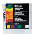 Golden Heavy Body Introductory Set of 6 Professional High Viscosity Acrylics for Thick Textured Painting and Studio Art - Retail Maharaj