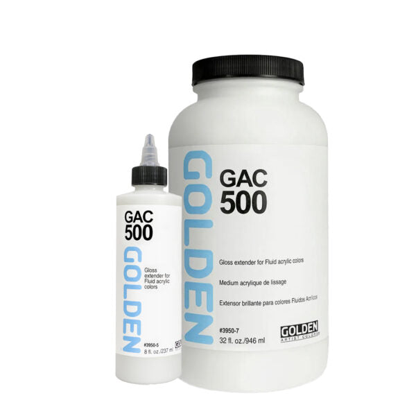 Golden GAC 500 Gloss Extender Acrylic Medium for Fluid Colours - Retail Maharaj