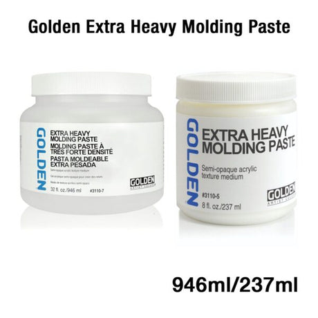 Golden Extra Heavy Molding Paste Acrylic Texture Medium for Sculptural Surfaces - Retail Maharaj