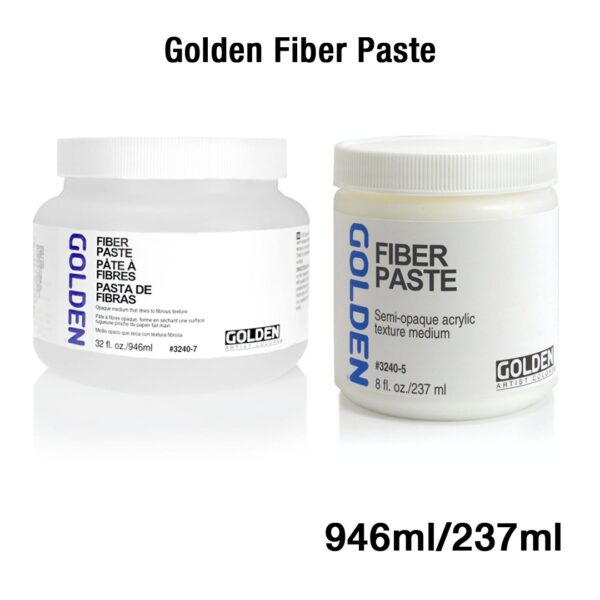 Golden Fiber Paste Acrylic Texture Medium for Paper Like Surfaces - Retail Maharaj