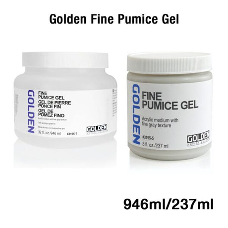 Golden Fine Pumice Gel Acrylic Texture Medium for Drawing and Surface Prep - Retail Maharaj