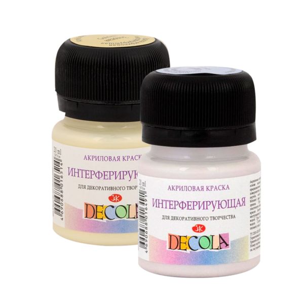 Decola Interference Acrylic Colour 20ml Made in Russia Shifting Iridescent Paint - Retail Maharaj