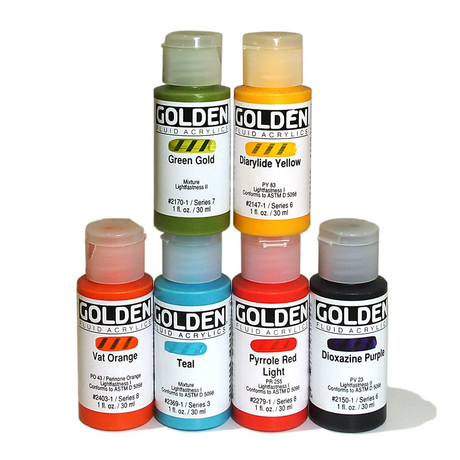 Golden Fluid Acrylic Colours 30 ml – Professional Artist Acrylic Paint (Open Stock) - Retail Maharaj