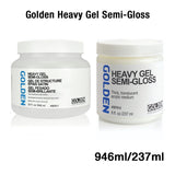 Golden Heavy Gel Semi Gloss Acrylic Medium for Texture and Paint Extension - Retail Maharaj