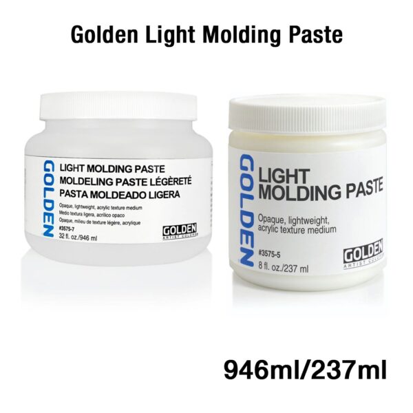 Golden Light Molding Paste Acrylic Texture Medium for Heavy Body Effects - Retail Maharaj