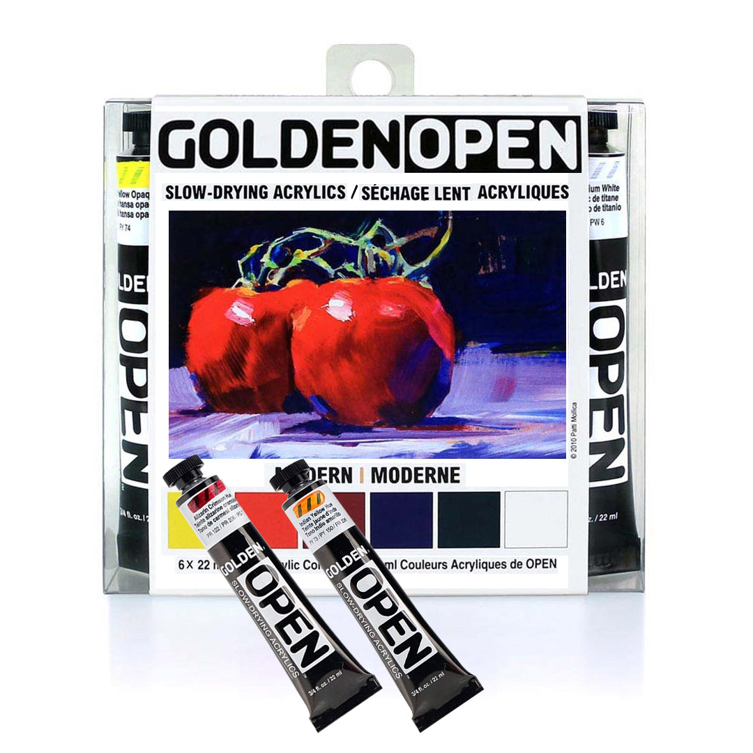 Golden Heavy Body Acrylic Introductory Set of 6 Modern Colors - Retail Maharaj