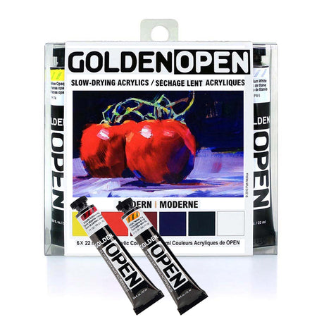 Golden Heavy Body Acrylic Introductory Set of 6 Modern Colors - Retail Maharaj