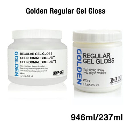 Golden Regular Gel Gloss Acrylic Medium for Texture and Impasto - Retail Maharaj