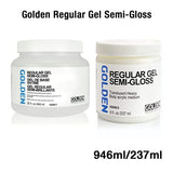Golden Regular Gel Semi Gloss Acrylic Medium for Texture and Impasto - Retail Maharaj