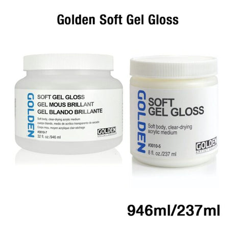 Golden Soft Gel Gloss Acrylic Medium for Glazing and Blending - Retail Maharaj