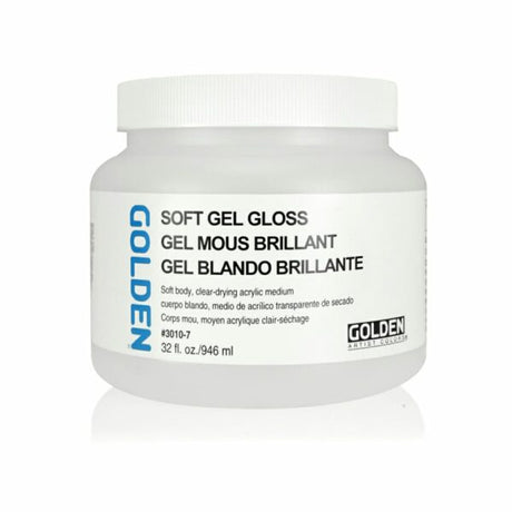 Golden Soft Gel Gloss Acrylic Medium for Glazing and Blending - Retail Maharaj