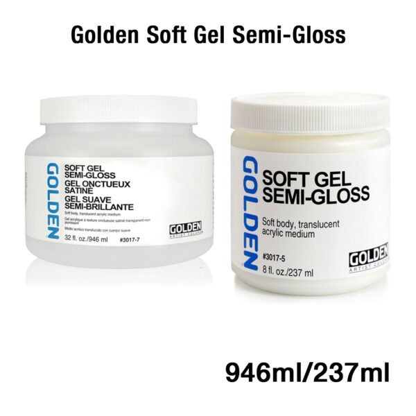 Golden Soft Gel Semi Gloss Acrylic Medium for Glazing and Blending - Retail Maharaj