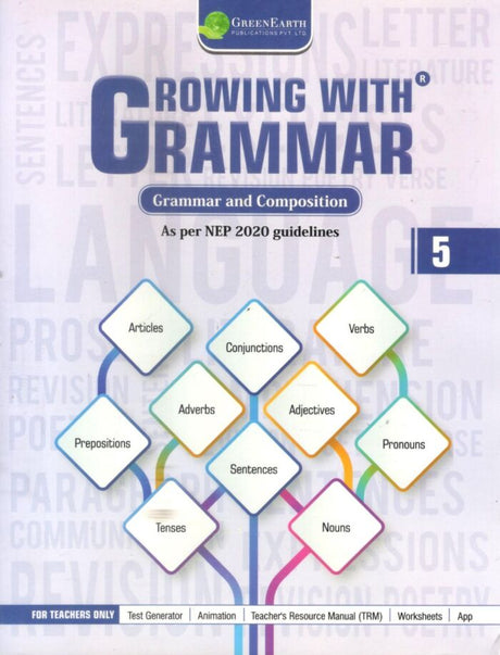 Growing With Grammar for Class 5 - Retail Maharaj