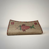 Handmade Madhubani Flap Clutch – Natural Color Silk Bag | Mithila Art Ethnic Handbag - Retail Maharaj