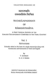 Natarajapaddhati of Ramanathasiva – A First Critical Edition of the Earliest Saivapaddha Composed in the Tamil Country (Vol. 1, Nityavidhi) - Retail Maharaj