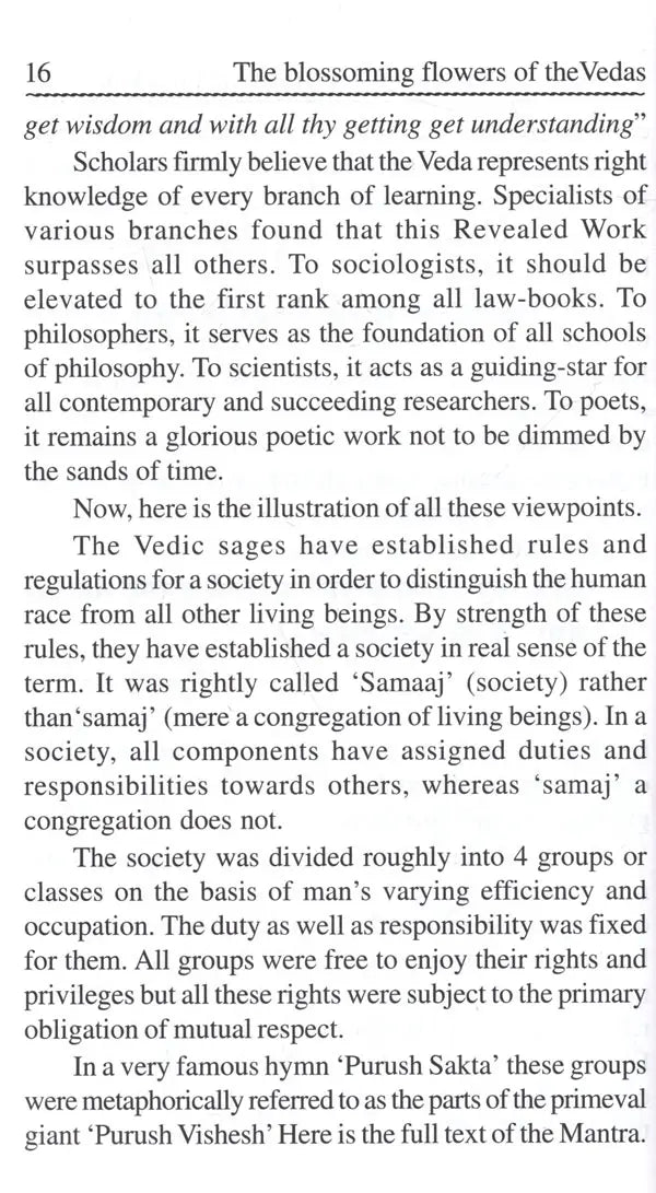 The Blossoming Flowers of the Vedas - Retail Maharaj
