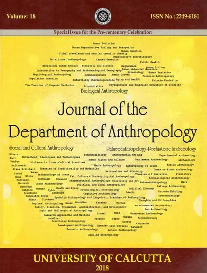 Journal of The Department of Anthropology - University of Calcutta, Volume 18