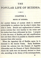 The Popular Life of Buddha - Containing an Answer to The Hibbert Lectures of 1881
