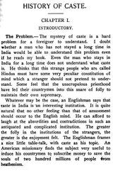 History of Caste in India