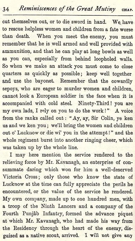 Reminiscences of The Great Mutiny- 1857-59