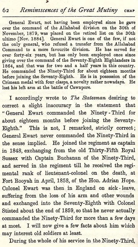 Reminiscences of The Great Mutiny- 1857-59