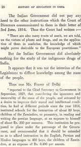 History of Education in India Under the Rule of the East India Company