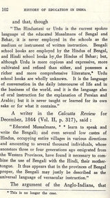 History of Education in India Under the Rule of the East India Company