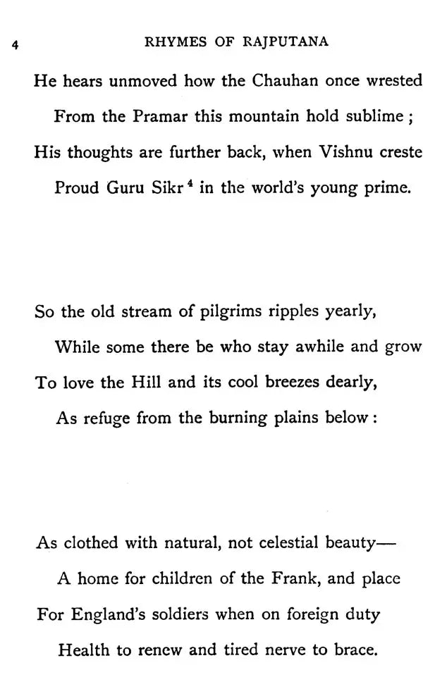 Rhymes of Rajputana