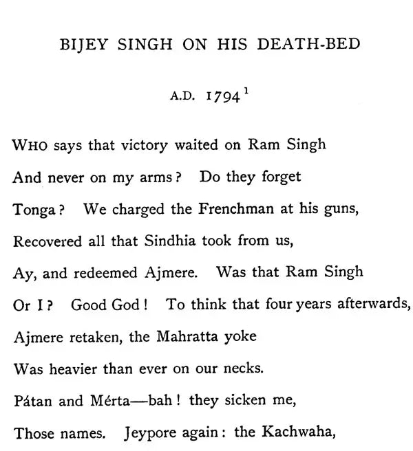 Rhymes of Rajputana