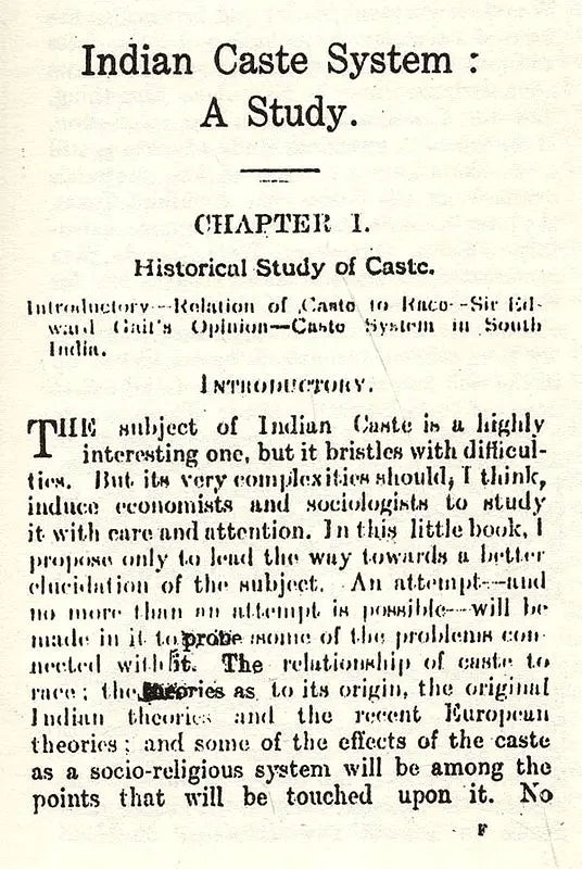 Indian Caste System: A Study