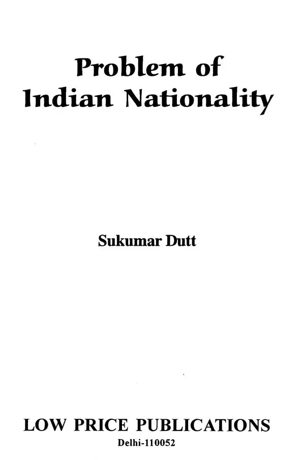 Problem of Indian Nationality