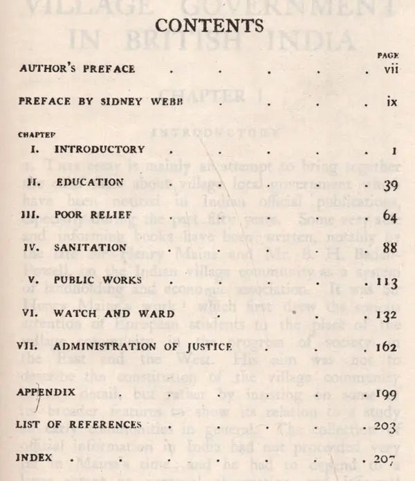 Village Government in British India