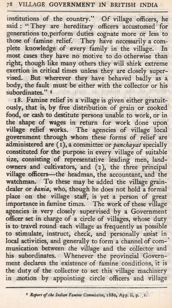 Village Government in British India